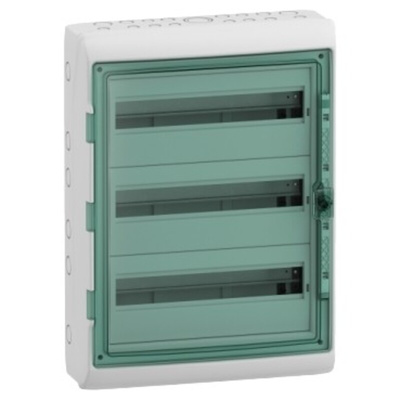 Schneider Electric Mureva Light Grey Smooth Polymer Electrical Enclosure, IEC, IP65, Surface Mount Mount, 1 Gangs, 610