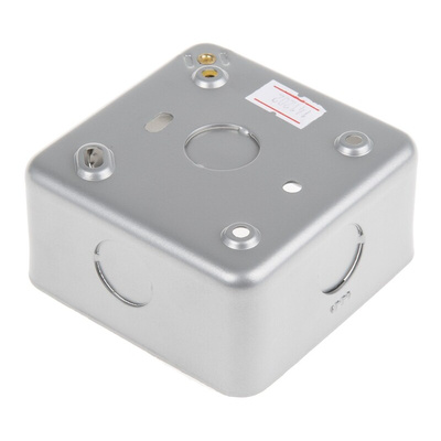 RS PRO Grey Back Box, BS, IP20, 1 Gangs