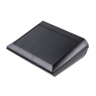 OKW Comtec Series Black ABS Desktop Enclosure, Sloped Front, 150 x 200 x 62.8mm