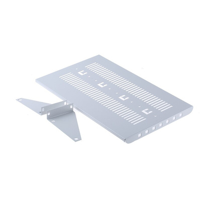 nVent SCHROFF Grey Cantilever Shelf, 2U, 15kg Load, 430mm x 250mm