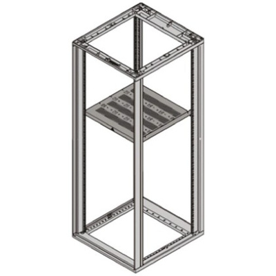 nVent SCHROFF Grey Shelf, 1U, 75kg Load, 488mm x 650mm