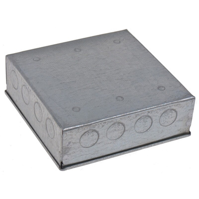 RS PRO Steel Galvanised Adaptable Box, 150mm x 150mm x 50mm