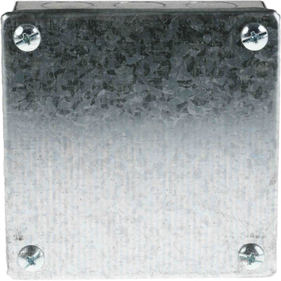 RS PRO Steel Galvanised Adaptable Box, 100mm x 100mm x 50mm