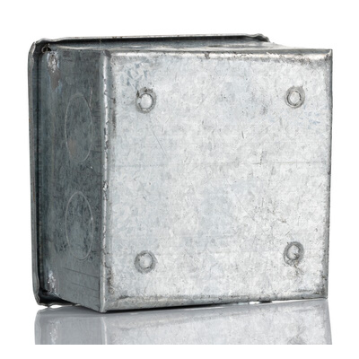 RS PRO Steel Galvanised Adaptable Box, 75mm x 75mm x 50mm