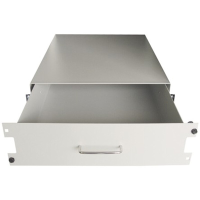 RS PRO Grey Drawer, 3U, 35kg Load