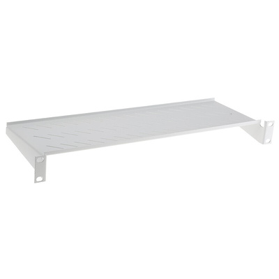 RS PRO Grey Cantilever Shelf, 1U, 25kg Load, 483mm x 150mm