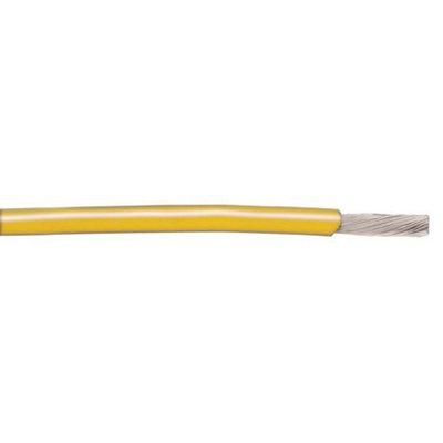Alpha Wire Harsh Environment Wire 0.35 mm² CSA, Yellow 305m Reel, UL1007 Series