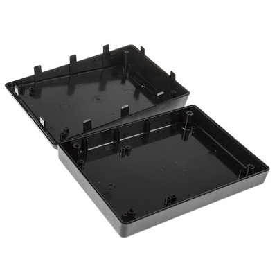 OKW DeskCase 138 Series Black ABS Desktop Enclosure, Sloped Front, 190 x 138 x 54mm