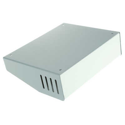 Hammond 515 Series Grey Aluminium, Steel Desktop Enclosure, Sloped Front, 193 x 159 x 58mm