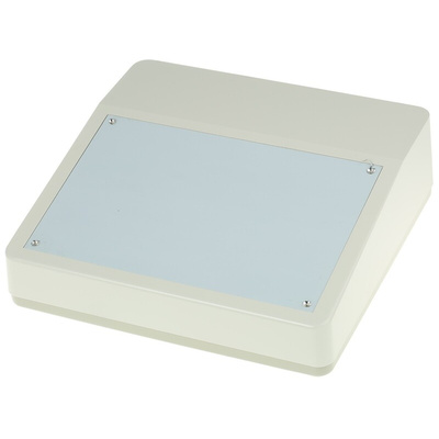OKW DeskCase 190 Series Grey, White ABS Desktop Enclosure, 228 x 216 x 76mm