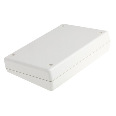 OKW DeskCase 138 Series White ABS Desktop Enclosure, Sloped Front, 138 x 190 x 47.5mm
