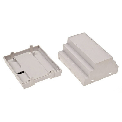 RS PRO DIN Rail Enclosure Enclosure Type, 105.0 x 90.0 x 65.3mm, ABS DIN Rail Enclosure