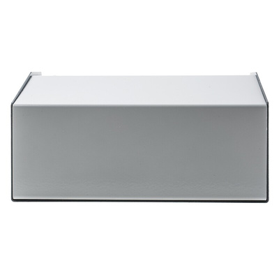 Hammond 500 Series Grey Aluminium, Steel Desktop Enclosure, Sloped Front, 180 x 196 x 100mm
