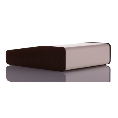 CAMDENBOSS 2000 Series Beige, Brown Aluminium Desktop Enclosure, Sloped Front, 210 x 178 x 55mm