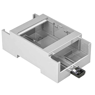 RS PRO Open Top Enclosure Type, 90 x 53 x 31.9mm, Polycarbonate DIN Rail Enclosure