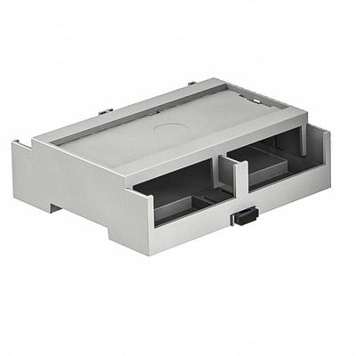 RS PRO Solid Top Enclosure Type, 90 x 106.2 x 31.9mm, Polycarbonate DIN Rail Enclosure