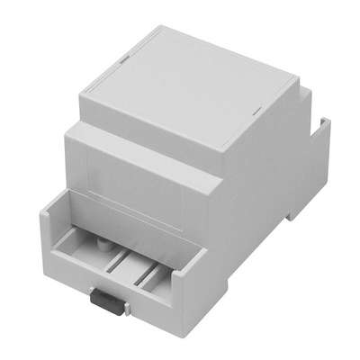 RS PRO Extended Walls Sides, Open Top Enclosure Type, 53.4 x 90 x 58mm, Polycarbonate DIN Rail Enclosure Kit