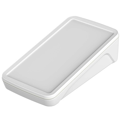Bopla BoPad Series White ABS Desktop Enclosure, Sloped Front, 200 x 105 x 53.6mm
