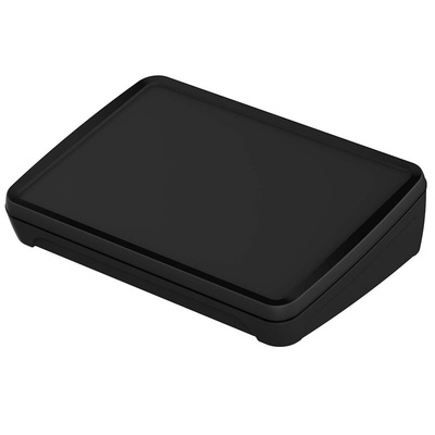 Bopla BoPad Series Black ABS Desktop Enclosure, Sloped Front, 215 x 150 x 53mm
