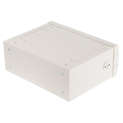 METCASE Mettec Series White Aluminium Desktop Enclosure, 230 x 180 x 85mm