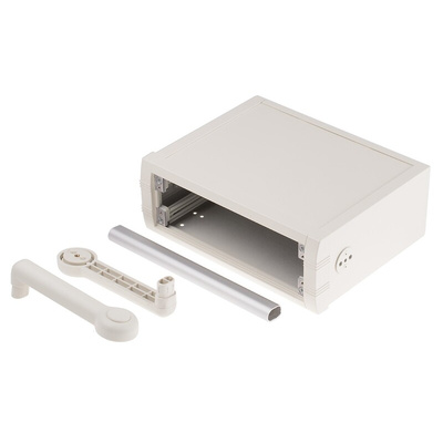 METCASE Mettec Series White Aluminium Desktop Enclosure, 230 x 180 x 85mm