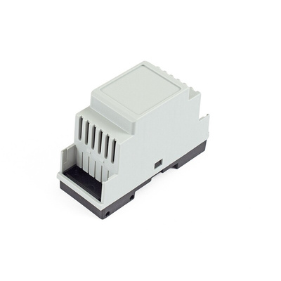 Hammond DIN Rail Enclosure Enclosure Type 1597 Series , 90 x 35 x 58mm, Polycarbonate DIN Rail Enclosure