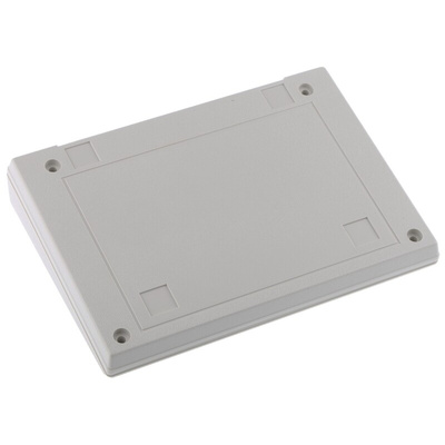 Pactec KEU Series White ABS Desktop Enclosure, Sloped Front, 127 x 177.8 x 33.15mm