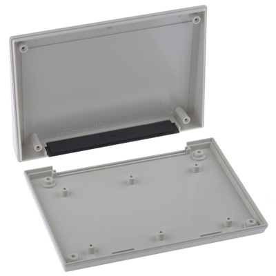 Pactec KEU Series White ABS Desktop Enclosure, Sloped Front, 127 x 177.8 x 33.15mm