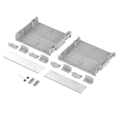 Bopla Light Grey ABS Desktop Enclosure, 240.68 x?196.9 x?65.2mm