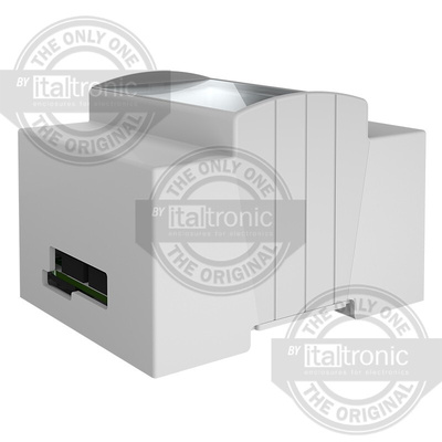 Italtronic Solid Top Enclosure Type, ABS, Polycarbonate DIN Rail Enclosure Kit