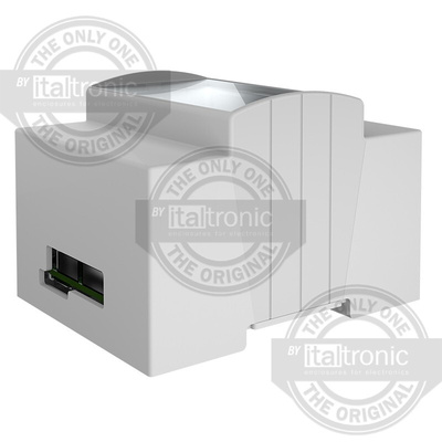 Italtronic Solid Top Enclosure Type, ABS, Polycarbonate DIN Rail Enclosure Kit