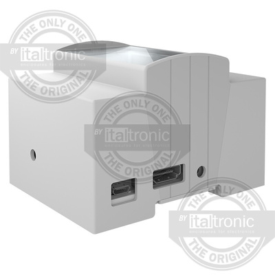 Italtronic Solid Top Enclosure Type, ABS, Polycarbonate DIN Rail Enclosure Kit