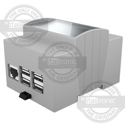 Italtronic Solid Top Enclosure Type, ABS, Polycarbonate DIN Rail Enclosure Kit