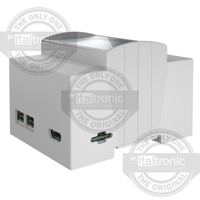 Italtronic Solid Top Enclosure Type, ABS, Polycarbonate DIN Rail Enclosure Kit