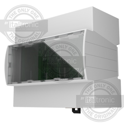 Italtronic Solid Top Enclosure Type, ABS, Polycarbonate DIN Rail Enclosure Kit