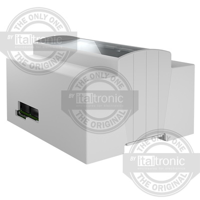 Italtronic Solid Top Enclosure Type, ABS, Polycarbonate DIN Rail Enclosure Kit