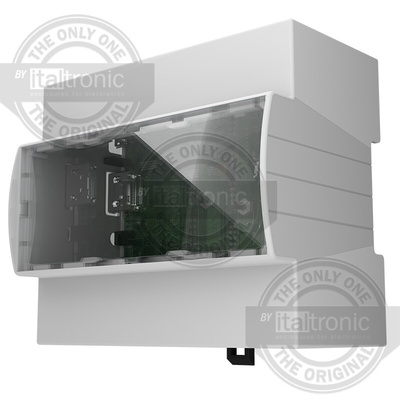 Italtronic Solid Top Enclosure Type, ABS, Polycarbonate DIN Rail Enclosure Kit