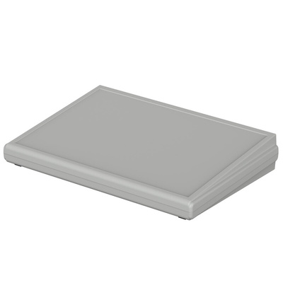 Bopla Futura Series Light Grey ABS Desktop Enclosure, Sloped Front, 195 x 275 x 48mm