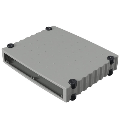 Rose Wavetronic Series Silver Aluminium Desktop Enclosure, 268 x 324 x 55mm