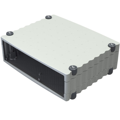 Rose Wavetronic Series Black, Grey Aluminium Desktop Enclosure, 268 x 324 x 101mm