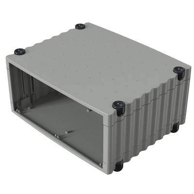 Rose Wavetronic Series Silver Aluminium Desktop Enclosure, 268 x 324 x 147mm