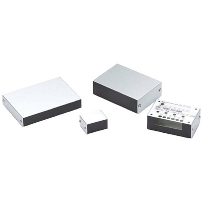 Takachi Electric Industrial YM Series Black, Silver Aluminium Desktop Enclosure, 100 x 70 x 30mm