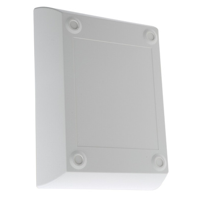 OKW Comtec Series White ABS Desktop Enclosure, Sloped Front, 150 x 200 x 62.8mm