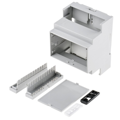 CAMDENBOSS Modular Enclosure Enclosure Type CNMB Series , 71 x 58 x 90mm, Polycarbonate DIN Rail Enclosure