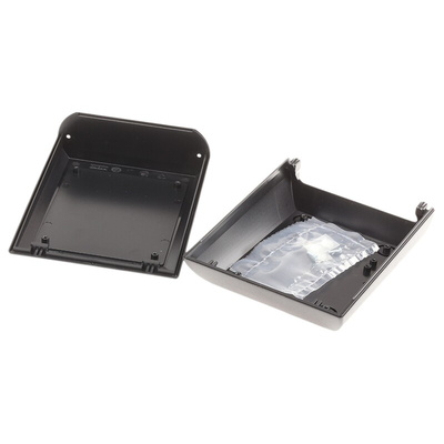 OKW Comtec Series Black ABS Desktop Enclosure, Sloped Front, 120 x 150 x 63mm