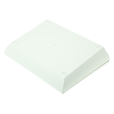 OKW Comtec Series White ABS Desktop Enclosure, Sloped Front, 290 x 200 x 76mm