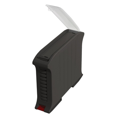 Italtronic Solid, Vented Enclosure Type Railbox Series , 101 x 22.5 x 79mm, ABS, Polycarbonate DIN Rail Enclosure