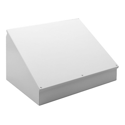 Hammond 1488 Series Grey Steel Desktop Enclosure, Sloped Front, 305 x 406 x 233mm