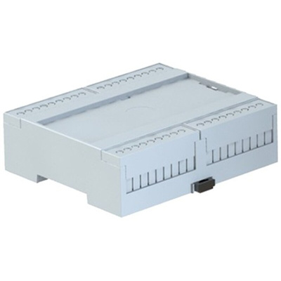 CAMDENBOSS Solid Top Enclosure Type CDIB Series , 106.2 x 90 x 31.9mm, Polycarbonate DIN Rail Enclosure Kit