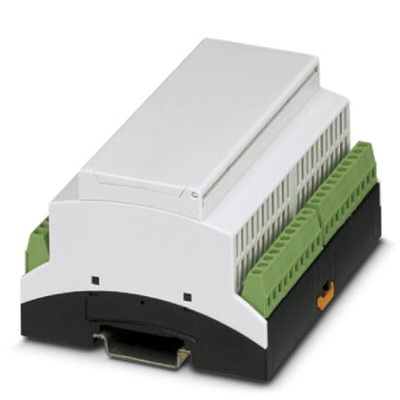 Phoenix Contact Vented Enclosure Type BC Series , 89.7 x 107.6 x 62.2mm, Polycarbonate DIN Rail Enclosure Kit